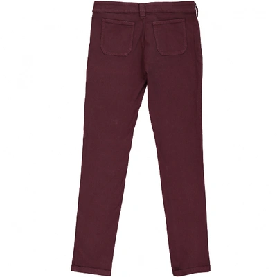 Pre-owned Balenciaga Straight Jeans In Burgundy