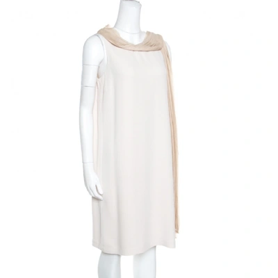 Pre-owned Fendi Beige Silk Dress