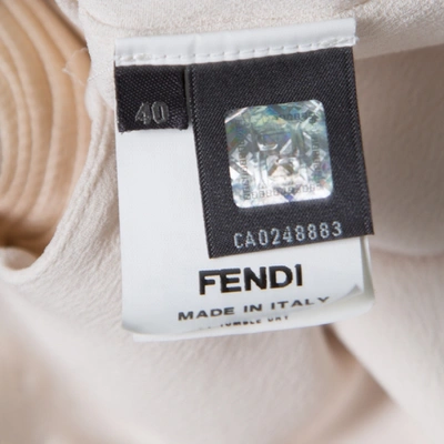 Pre-owned Fendi Beige Silk Dress