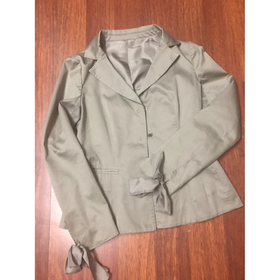 Pre-owned Philosophy Di Alberta Ferretti Silk Short Vest In Grey