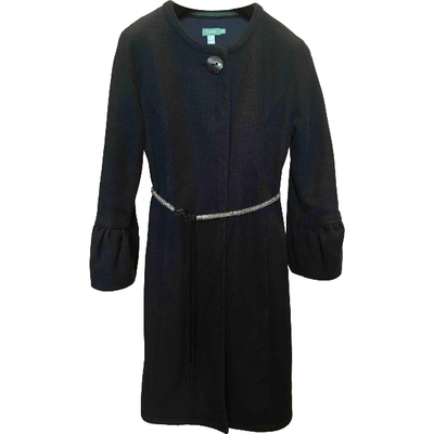 Pre-owned Hoss Intropia Coat In Blue