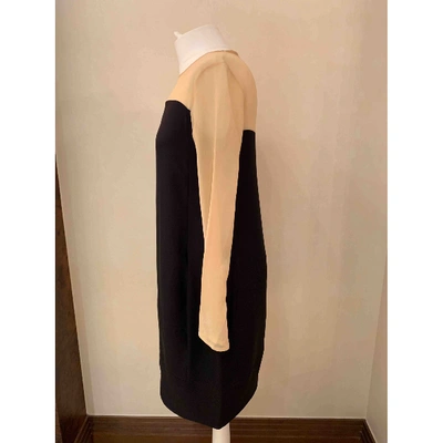 Pre-owned Celine Silk Mini Dress In Black