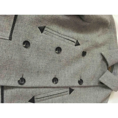 Pre-owned Madewell Peacoat In Grey