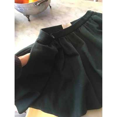 Pre-owned Mauro Grifoni Wool Mini Skirt In Green