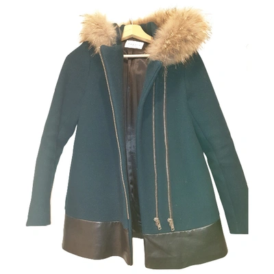 Pre-owned Sandro Green Wool Coats