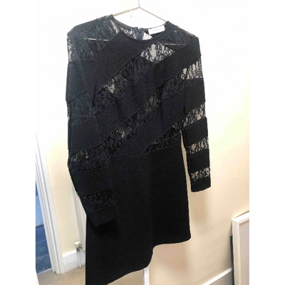 Pre-owned Sandro Black Lace Dress