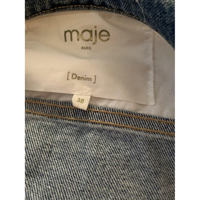 Pre-owned Maje Spring Summer 2019 Blue Denim - Jeans Jacket
