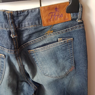 Pre-owned Prps Straight Pants In Blue