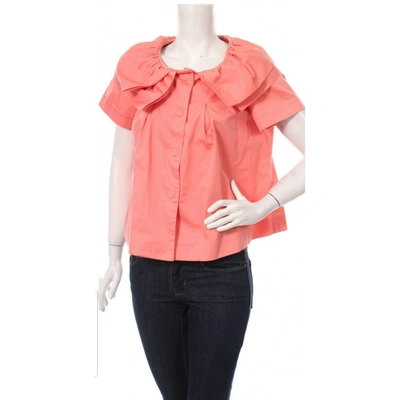 Pre-owned By Malene Birger Pink Cotton Top