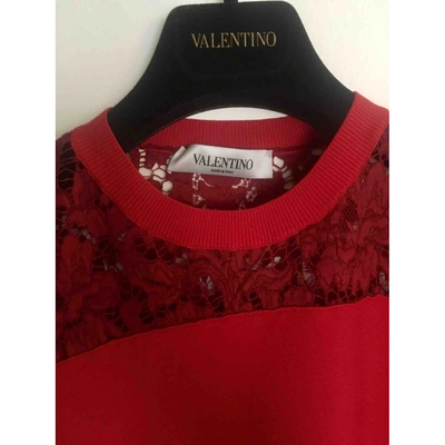 Pre-owned Valentino Jumper In Red