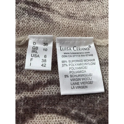 Pre-owned Luisa Cerano Wool Knitwear In Beige