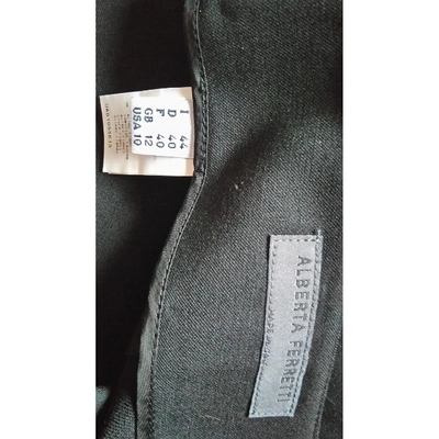 Pre-owned Alberta Ferretti Wool Suit Jacket In Black