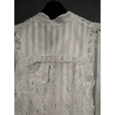 Pre-owned N°21 Silk Mid-length Dress In White
