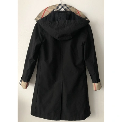 Pre-owned Burberry Trench Coat In Black