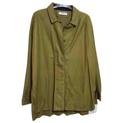 Pre-owned Roseanna Khaki Leather  Top