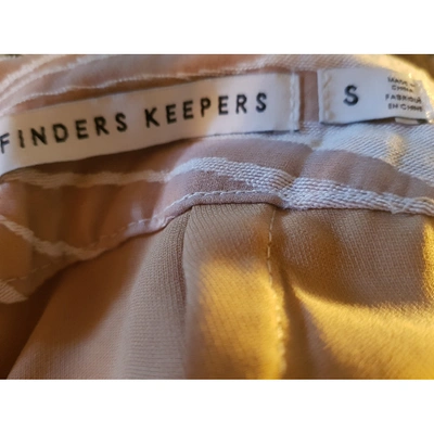 Pre-owned Finders Keepers Trousers In Multicolour