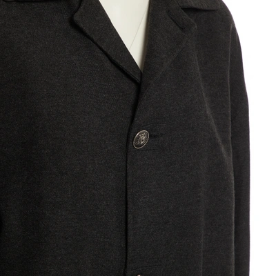 Pre-owned Versace Coat In Anthracite