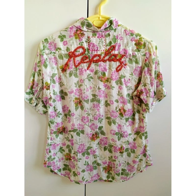 Pre-owned Replay Pink Cotton Top