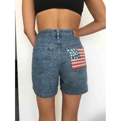 Pre-owned Tommy Hilfiger Blue Denim - Jeans Shorts