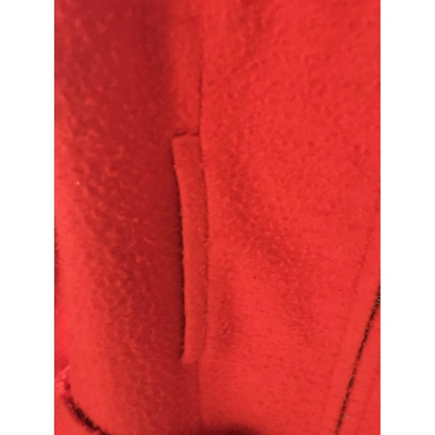 Pre-owned Patrizia Pepe Wool Coat In Orange