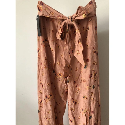 Pre-owned Faithfull The Brand Large Pants In Pink