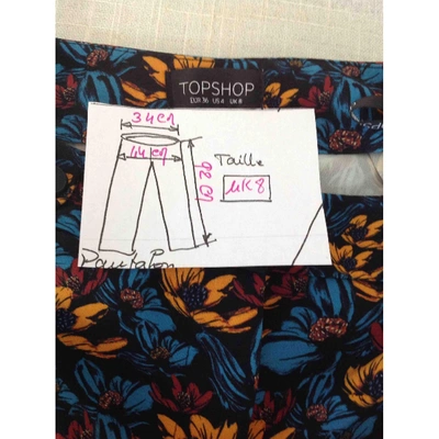Pre-owned Topshop Tophop  Multicolour Trousers