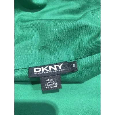 Pre-owned Dkny Green Cotton Jacket