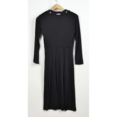 Pre-owned Pollini Mid-length Dress In Black