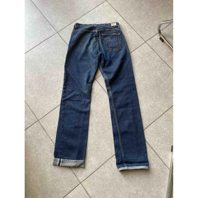 Pre-owned Levi's Straight Pants In Blue