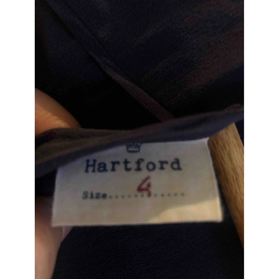 Pre-owned Hartford Blue Silk Dress