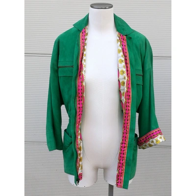 Pre-owned Versace Jacket In Green