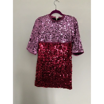 Pre-owned Marco Bologna Purple Glitter Dress