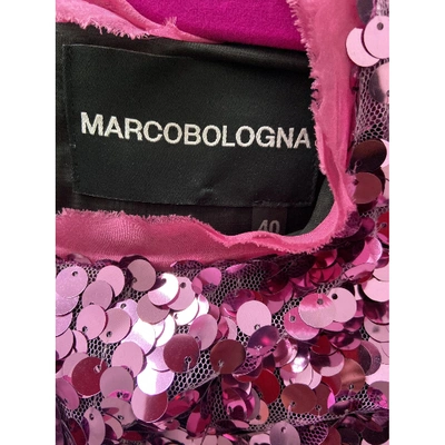 Pre-owned Marco Bologna Purple Glitter Dress
