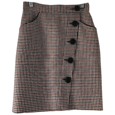 Pre-owned Maje Beige Wool Skirt