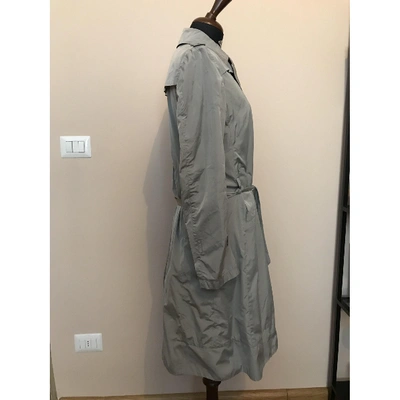 Pre-owned Costume National Trench Coat In Grey