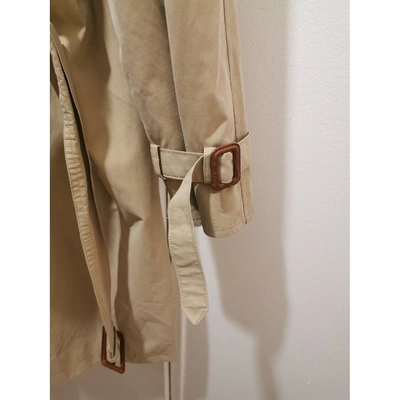 Pre-owned Burberry Beige Cotton Coat