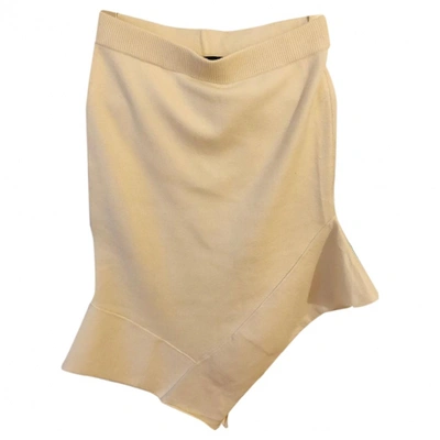 Pre-owned Designers Remix Mid-length Skirt In Ecru