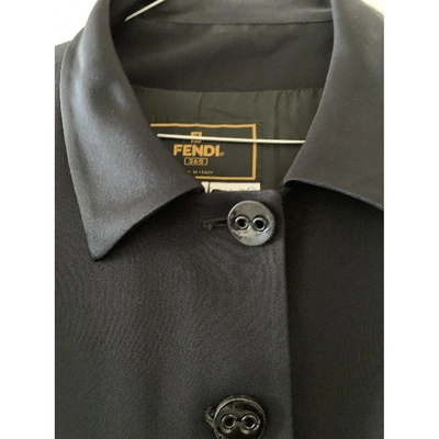 Pre-owned Fendi Black Viscose Jacket