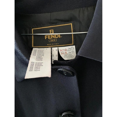 Pre-owned Fendi Black Viscose Jacket