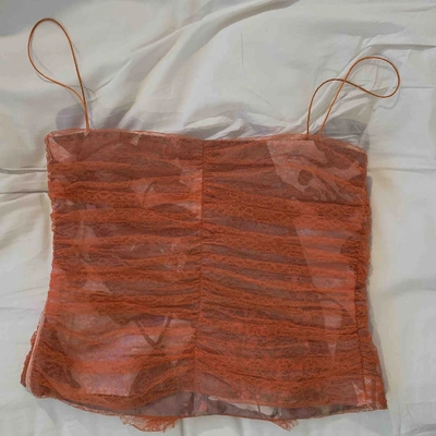 Pre-owned Christian Lacroix Camisole In Orange