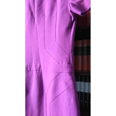 Pre-owned Marni Wool Mid-length Dress In Purple