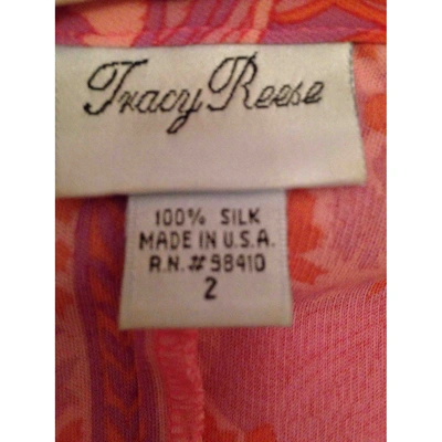 Pre-owned Tracy Reese Silk Mid-length Dress In Multicolour