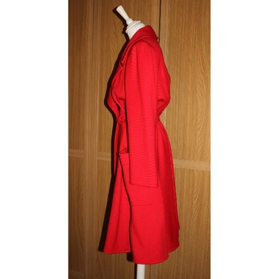 Pre-owned Valentino Red Wool Coat