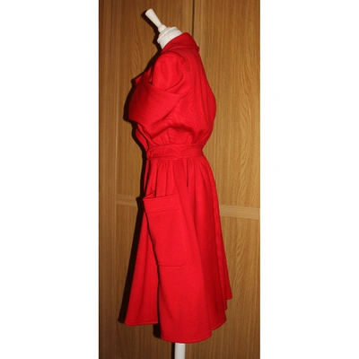 Pre-owned Valentino Red Wool Coat