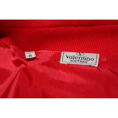 Pre-owned Valentino Red Wool Coat