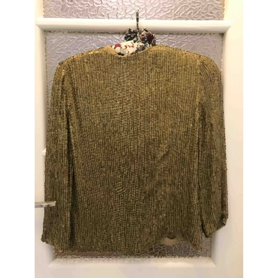 Pre-owned Hoss Intropia Silk Top In Metallic