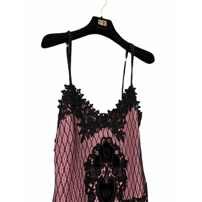 Pre-owned Fausto Puglisi Wool Mid-length Dress In Pink