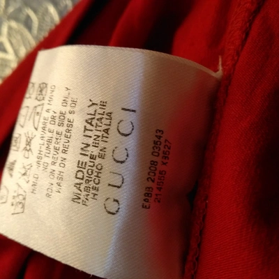 Pre-owned Gucci Red  Top