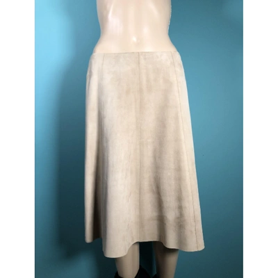 Pre-owned Akris Mid-length Skirt In Beige