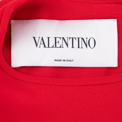 Pre-owned Valentino Red Silk Jumpsuit